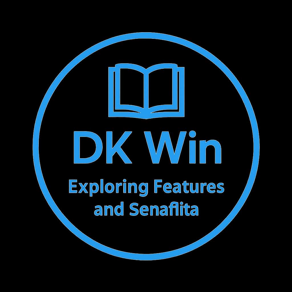 A badge illustrating DK Win features support.