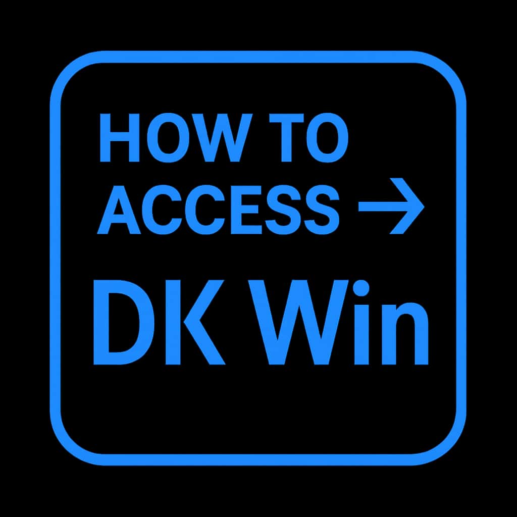 Icon representing How to Access DK Win with clear text.