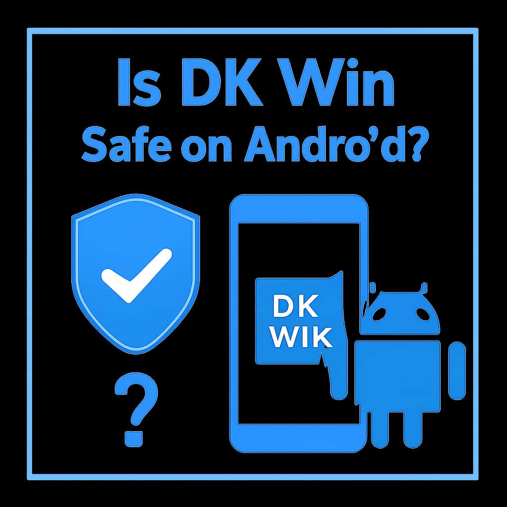 An educational diagram about DK Win's safety features on Android devices.