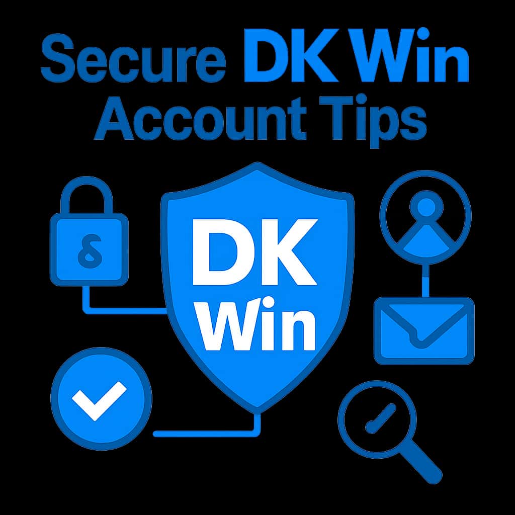 Illustration depicting DK Win account protection measures.